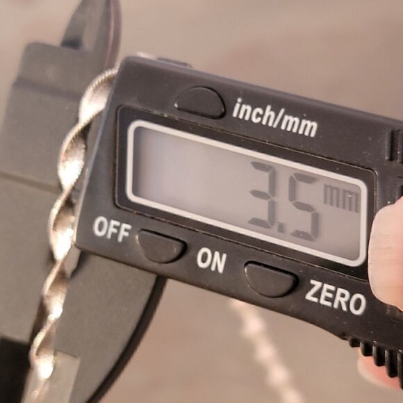 Sterling Stardust Twisted Herringbone Chain Necklace - Picture 6 of 9